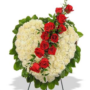 Funeral Flower Heart